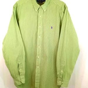 POLO BY RALPH LAUREN L/S BUTTON DOWN STRIPED SHIRT